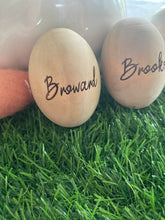 Load image into Gallery viewer, Custom Wooden Engraved Eggs