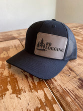 Load image into Gallery viewer, Adult Unisex Black Leather Patch Trucker Hat