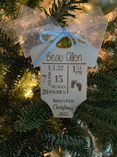 Load image into Gallery viewer, Baby’s First Christmas Onesie Ornament