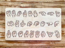 Load image into Gallery viewer, ASL- American Sign Language Alphabet Wooden Puzzle