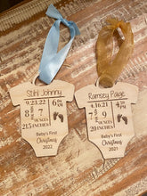 Load image into Gallery viewer, Baby’s First Christmas Onesie Ornament