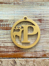 Load image into Gallery viewer, Initial Deer Ornament