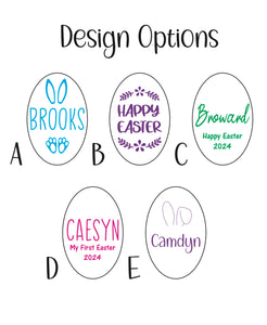 Custom Wooden Engraved Eggs