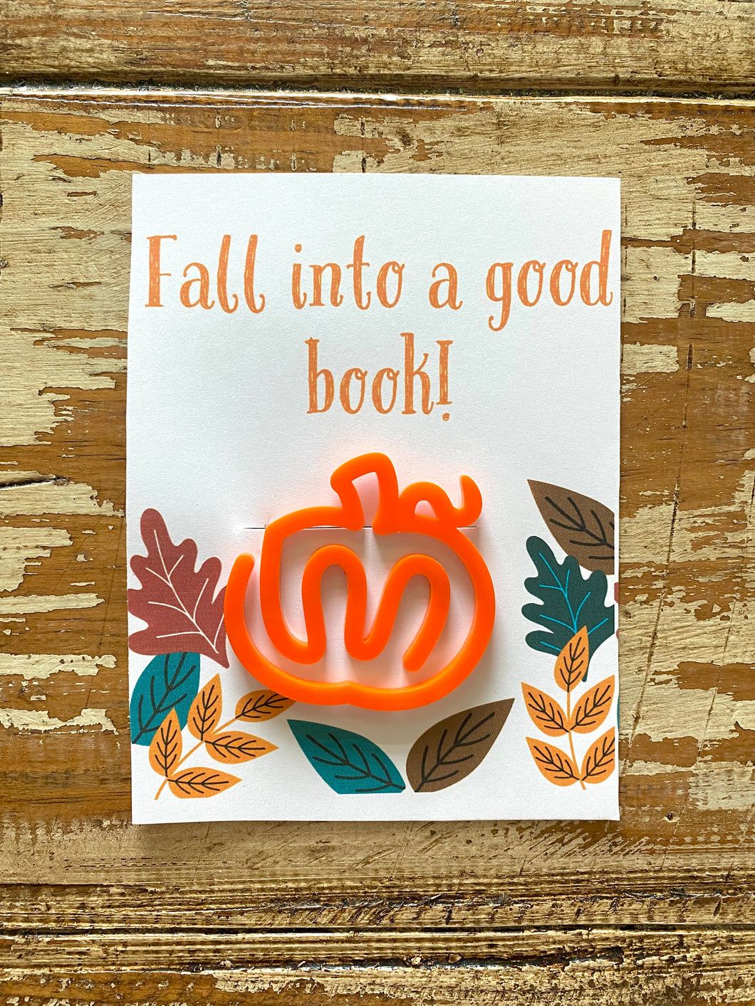 Kids Pumpkin Bookmark