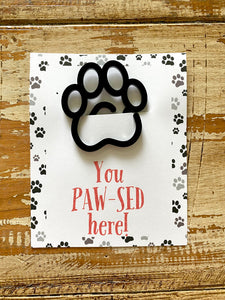 Kids Pawprint Bookmark