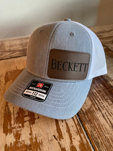 Richardson Youth 112 Heather Grey and White Trucker Hat