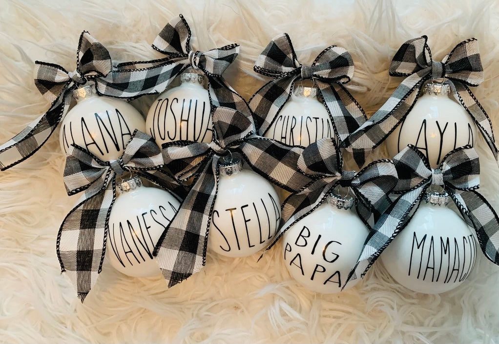 CUSTOM NAME  Christmas ornaments