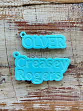 Load image into Gallery viewer, Engraved Acrylic Double Name Keychain or Tag
