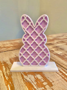 Acrylic Easter Bunny Shelf Sitter