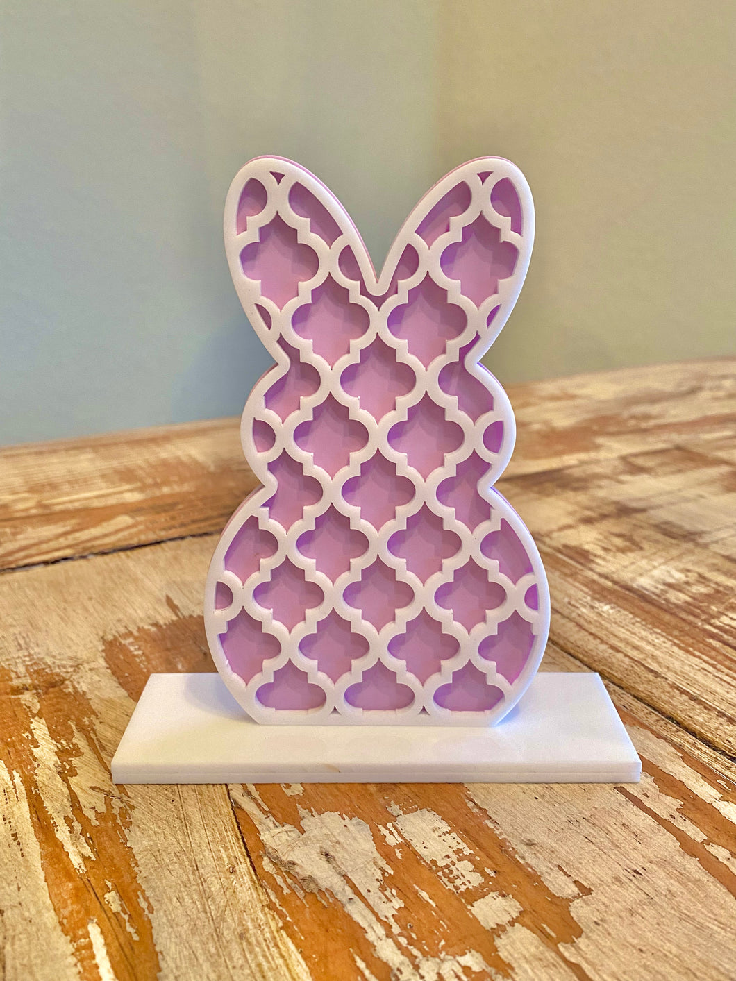 Acrylic Easter Bunny Shelf Sitter