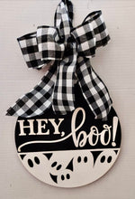 Load image into Gallery viewer, Hey Boo! Halloween Sign
