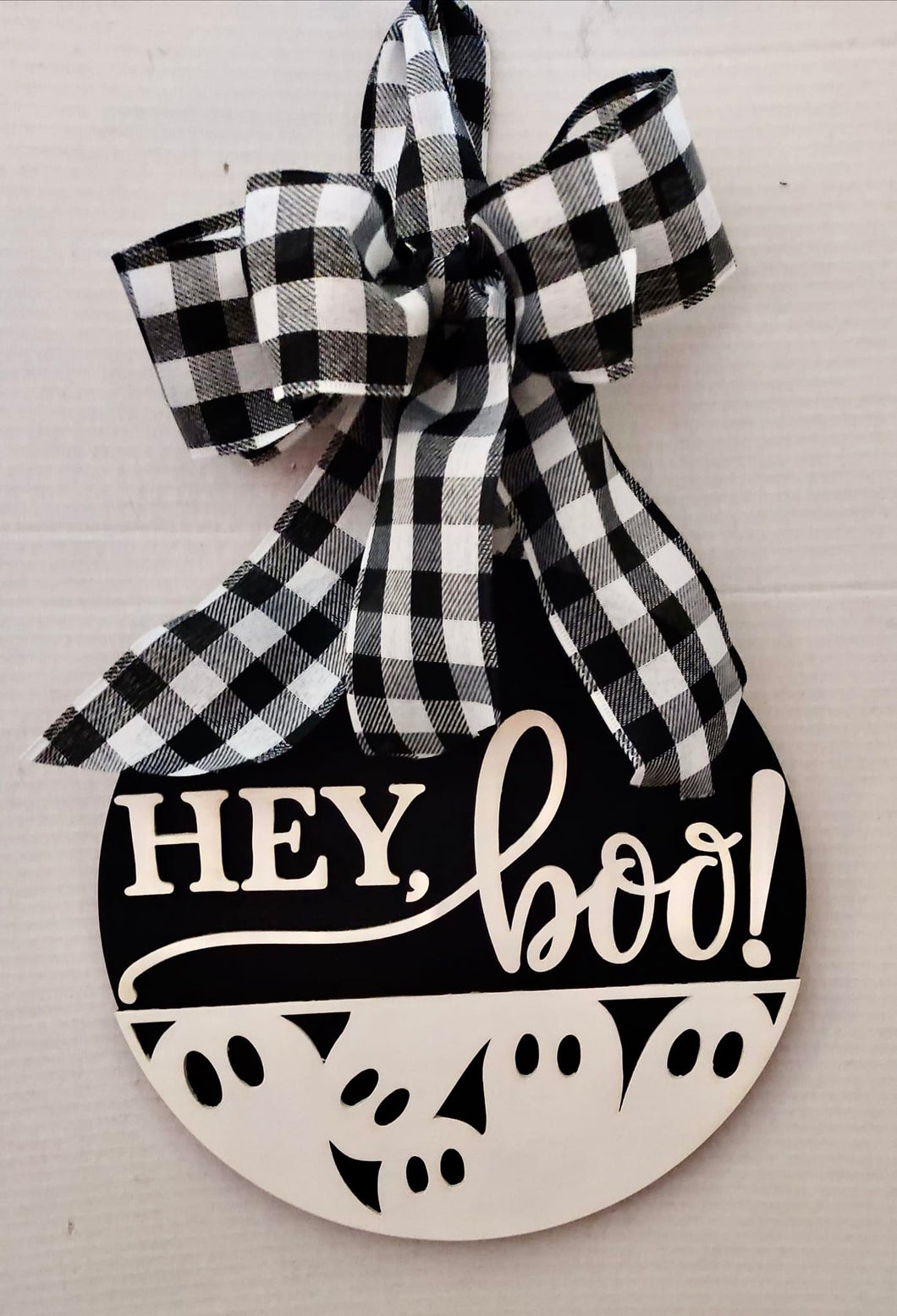 Hey Boo! Halloween Sign