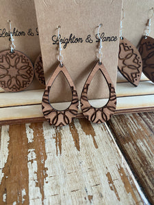 Layla Drop Sapele Earrings