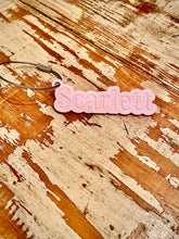 Load image into Gallery viewer, Engraved Acrylic Single Name Keychain or Tag
