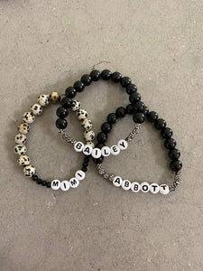 Solid Black with Black Accents Bracelet